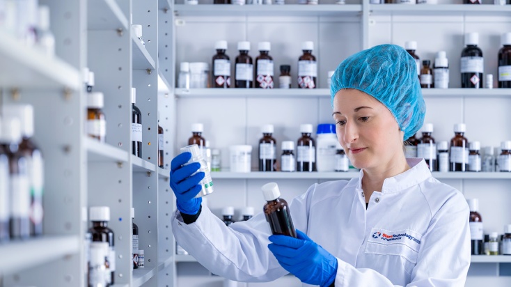 woman in flavour lab
